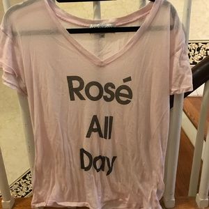 Wildfox Rose All Day Pink Tee